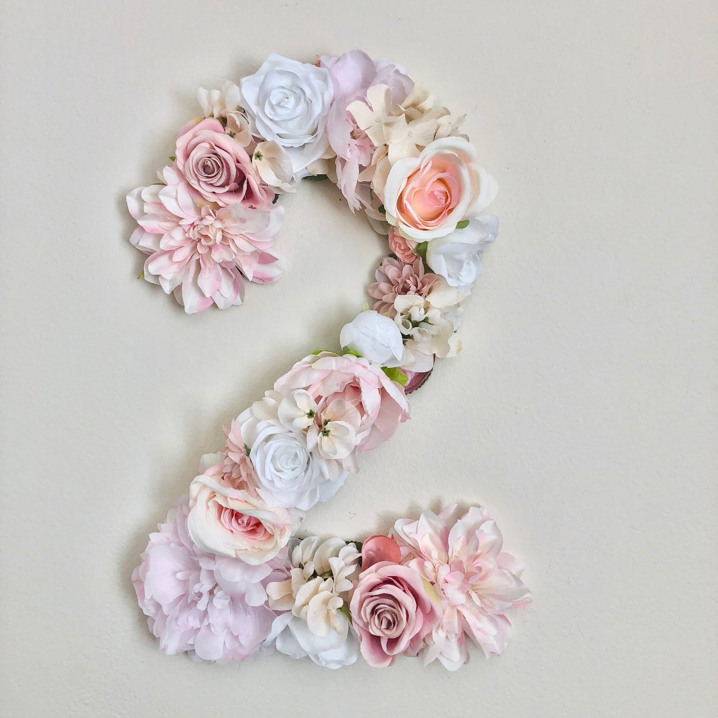 pink and gold birthday decor birthday number flower number floral birthday