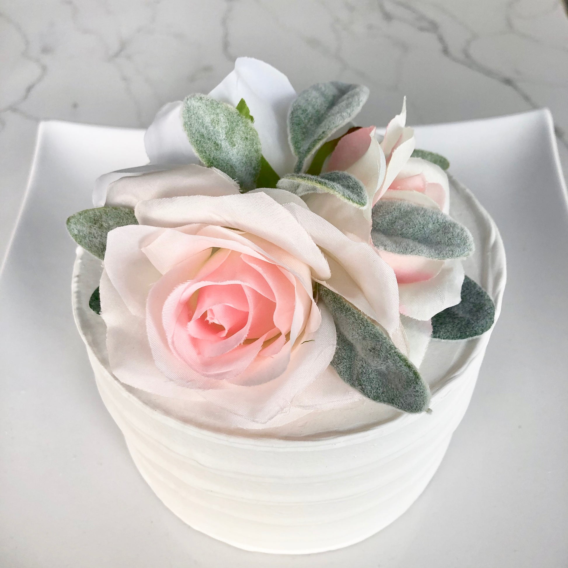 Girl Birthday Cake Topper, Floral Cake Flower Topper, Pink and Gold Cake Topper, Floral First Birthday, Floral Party, Baby Shower Decor