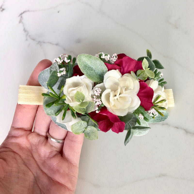 Christmas newborn outfit headband