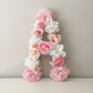 Floral letter flower decor for girl nursery