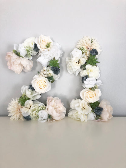 floral birthday white birthday gold birthday floral birthday number 