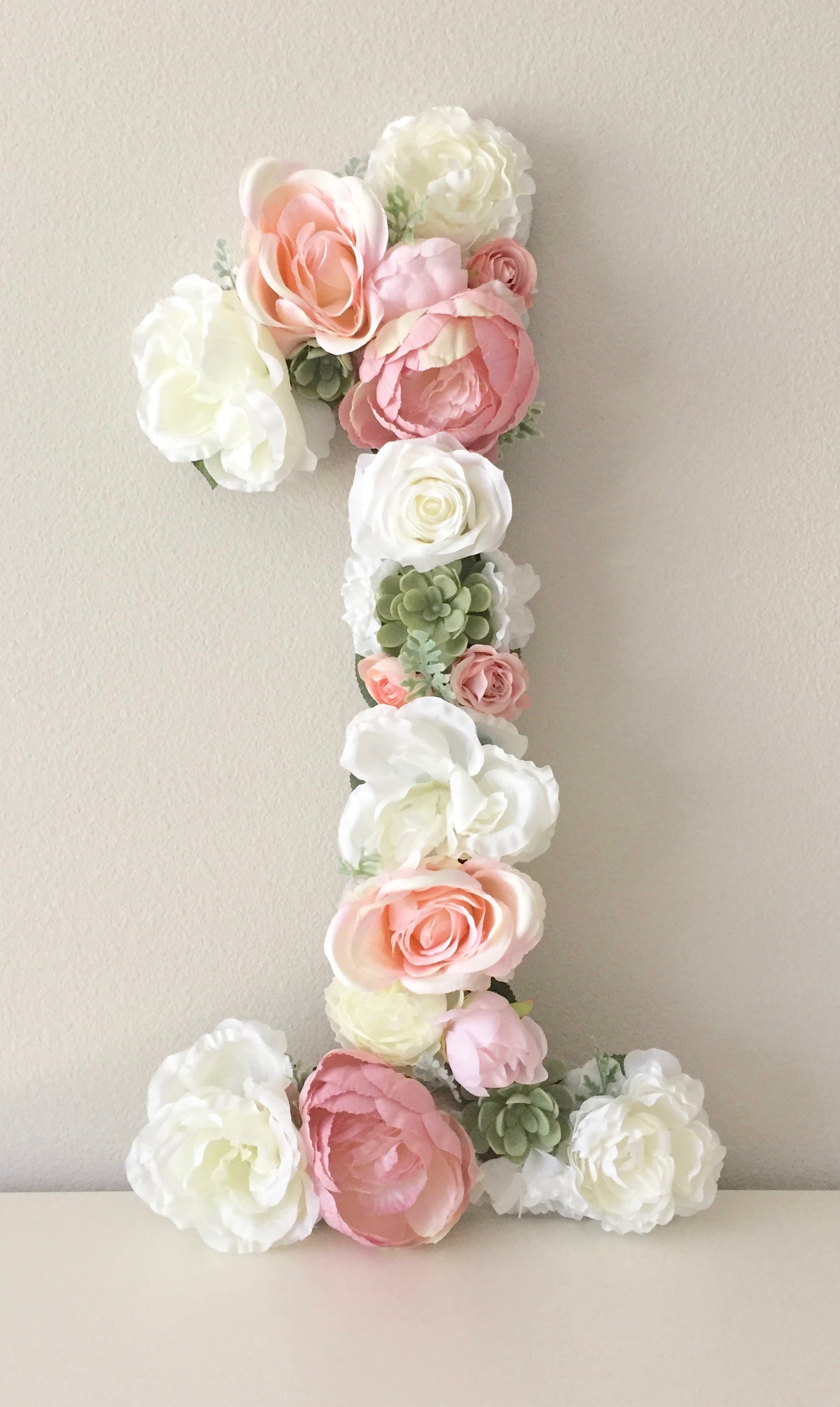 boho birthday decor birthday number floral number