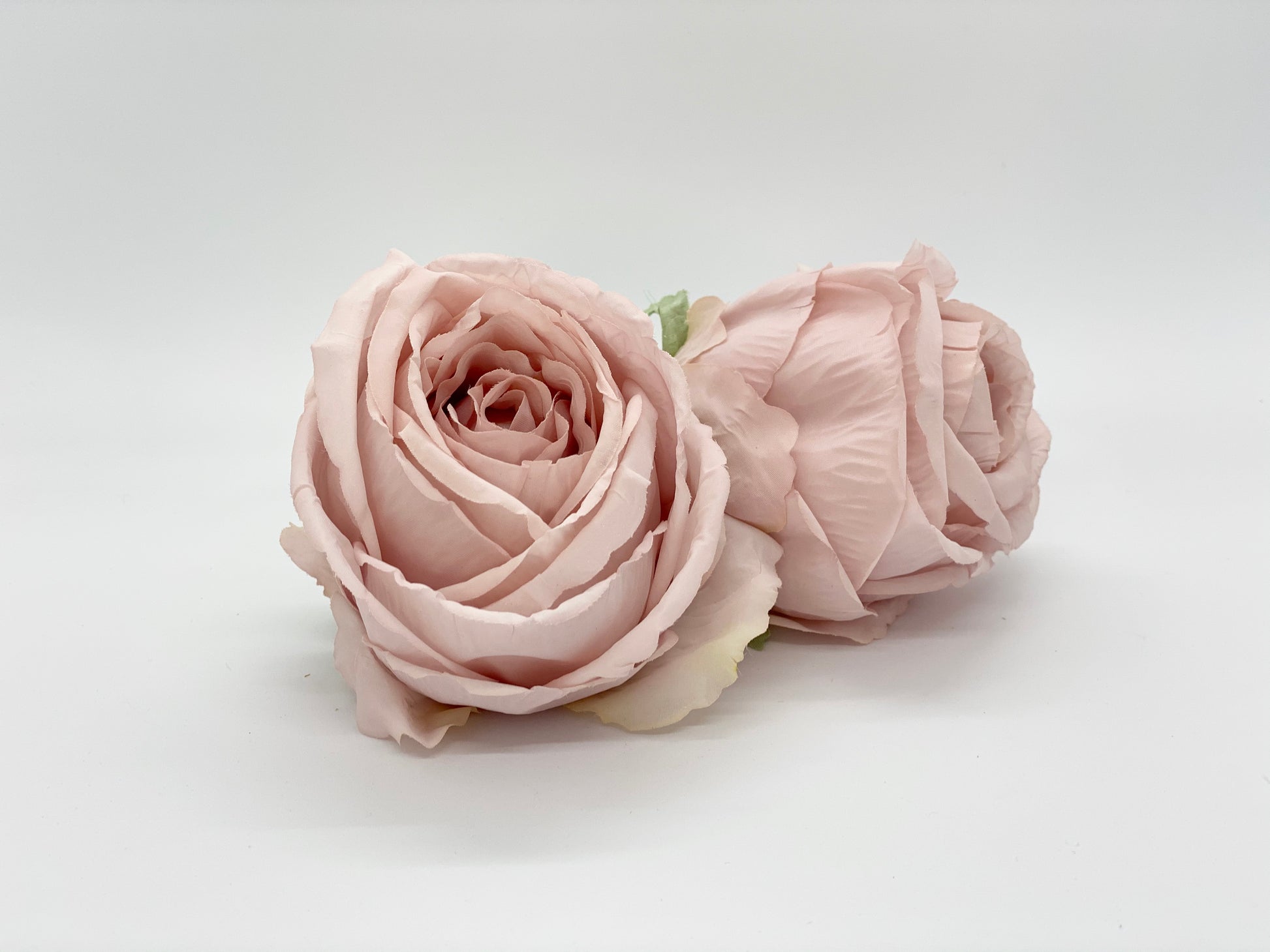 Dusty pink artificial peony close up textured center for wedding decor