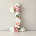 Custom Floral Number & Letter First Birthday Prop
