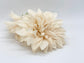 Large 6 inch beige silk dahlia for boho wedding bouquet design