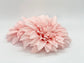 6 inch baby pink faux dahlia back view - artificial silk flower for wedding decor