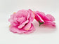 5-inch fuchsia pink artificial rose in natural light - fuchsia silk flower for party and event decor