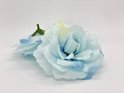 5" Large Light Blue Rose
