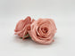 3.5-inch dark mauve artificial rose close-up - deep dusty rose silk flower for boho wedding decor