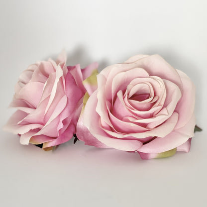 3.5" Two Tone Pink Rose Artificial Pink Rose Artificial Rose Pink Silk Flower Medium Pink Artificial Flower Pink Wedding Flower Pink Flower