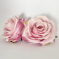 Two tone pink rose silk flower for wedding bouquet arrangements