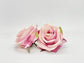 Two tone pink silk rose flower head for floral centerpieces