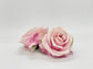 Sturdy two tone pink rose for bridal bouquet crafting