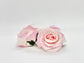 Light pink 3.5 inch faux rose head for wedding cake flower decor