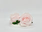 Light chalk pink silk rose flower head for floral arrangements
