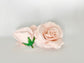 Pale blush peachy faux rose side view for floral arrangements