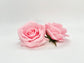 Bright Barbie pink faux rose side view for floral arrangements