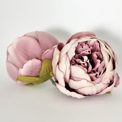 4" Double Peony in Mauve Purple Peony Mauve Closed Peony Lavender Peony Mauve Wedding Peony Dusty Purple Peony Wedding Decor Peony Decor