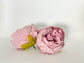 Dusty lavender faux peony petals closeup for shabby chic arrangements
