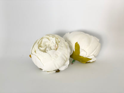 4" Cream Double Peony