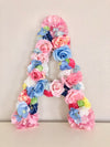 Floral Letter, Floral Initial, Nursery Letter, Flower Letter, Nursery Wall Art, Baby Gift, Shabby Chic, Boho Chic Nursery Decor, Nursery Art