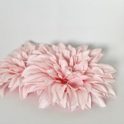 6" Large Baby Pink Dahlia Large Artificial Dahlia Wedding Flower Dahlia Silk Flower Dahlia Cake Flower Dahlia Party Decor Baby Shower Flower
