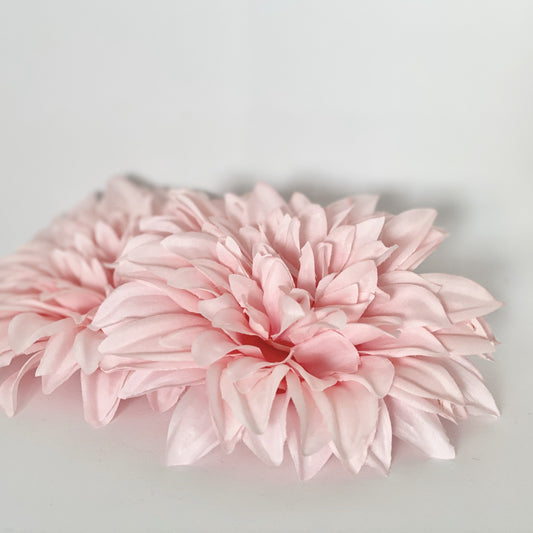 6" Large Baby Pink Dahlia Large Artificial Dahlia Wedding Flower Dahlia Silk Flower Dahlia Cake Flower Dahlia Party Decor Baby Shower Flower