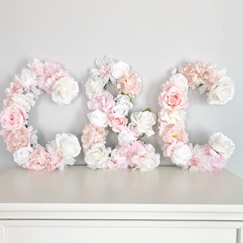 bridal shower decor wedding shower decor engagement party decor wedding monogram floral letter