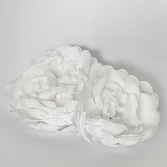 5" Large Full White Peony Party Decoration White Peony Wedding Peony Silk Flower Peony Artificial Peony Flower Peony Bouquet Peony Decor