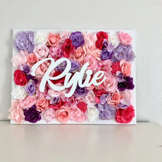 Blush Pink Flower Wall, Blush Pink Peony Decor, Peony Nursery Decor, Floral Letter, Flower Letter, Girl Nursery Name Sign Art, Personalized