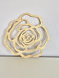 wood flower cut out wood rose flower wall