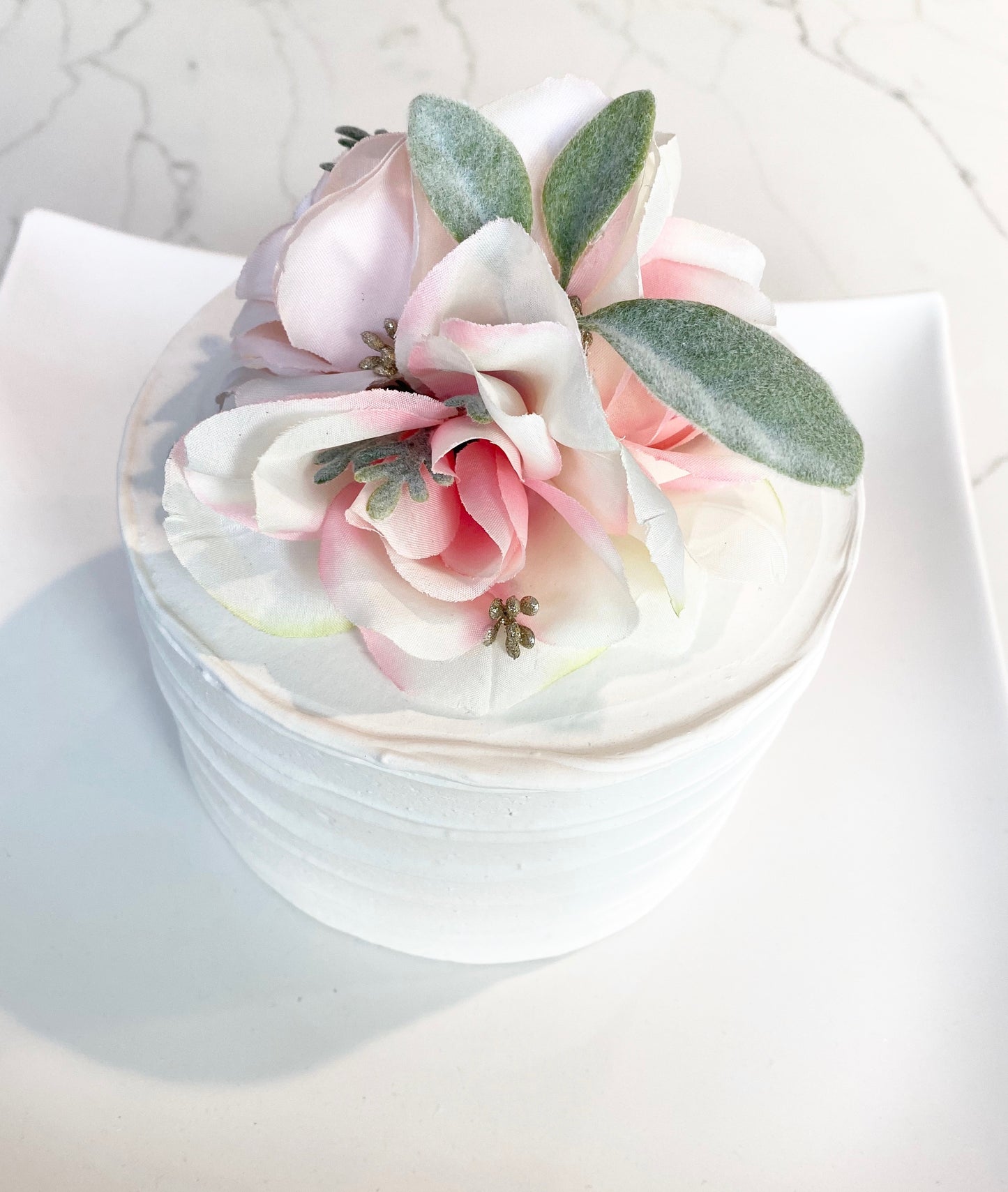 Girl Birthday Cake Topper, Floral Cake Flower Topper, Pink and Gold Cake Topper, Floral First Birthday, Floral Party, Baby Shower Decor