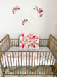 Floral Hoop Wreath, Nursery Floral Wreath, Nursery Wall Decor Girl, Photo Prop Wreath, Baby Shower Wreath Girl Nursery, Farmhouse Decor