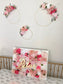 Floral Initial Hoop Custom Nursery Wall Art Decor
