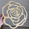 wood flower cut out wood rose flower wall
