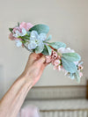 Baby Shower Flower Crown Adult, Bridal Shower Bride Flower Crown Wedding, Custom Flower Crown, Boho Flower Crown, Bridesmaid Flower Crown