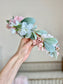 Baby Shower Flower Crown Adult, Bridal Shower Bride Flower Crown Wedding, Custom Flower Crown, Boho Flower Crown, Bridesmaid Flower Crown