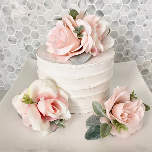 Personalized Baby Name Cake Topper Floral Nursery Style