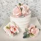 Girl Birthday Cake Topper, Floral Cake Flower Topper, Pink and Gold Cake Topper, Floral First Birthday, Floral Party, Baby Shower Decor