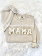 Chenille MAMA Patch Crewneck Sweatshirt