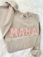 Chenille MAMA Patch Crewneck Sweatshirt