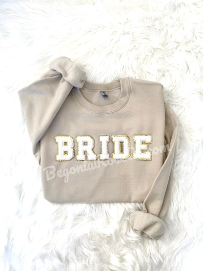 Chenille BRIDE Patch Crewneck Sweatshirt