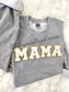 Chenille MAMA Patch Crewneck Sweatshirt