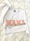 Chenille MAMA Patch Crewneck Sweatshirt