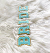 BRIDE Chenille Letter Patches