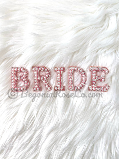 BRIDE Chenille Letter Patches