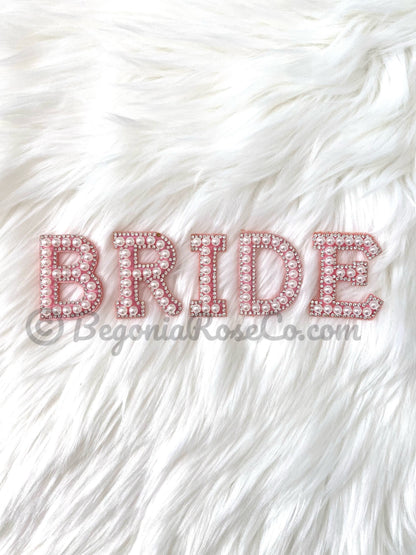BRIDE Chenille Letter Patches