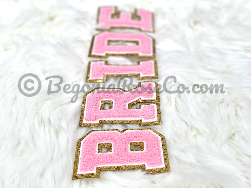 BRIDE Chenille Letter Patches