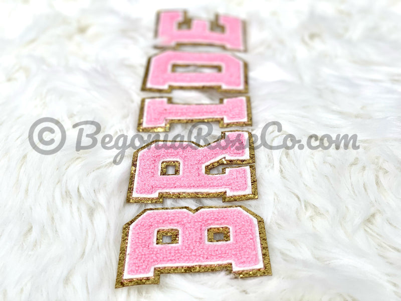 BRIDE Chenille Letter Patches
