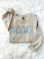 Chenille MAMA Patch Crewneck Sweatshirt
